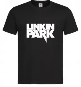 Мужская футболка LINKIN PARK напис Черный фото