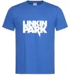 Мужская футболка LINKIN PARK напис Ярко-синий фото
