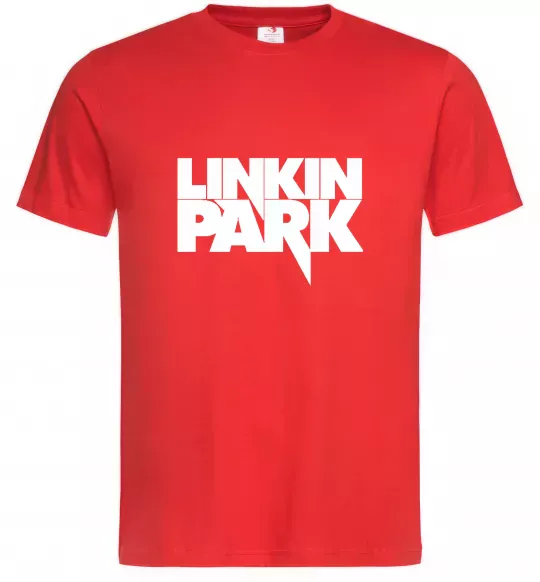 Мужская футболка LINKIN PARK напис Красный фото