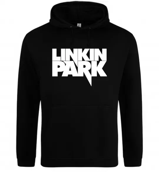 Чоловіча толстовка (худі) LINKIN PARK напис Чорний фото