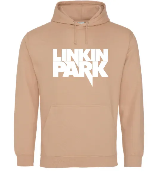 Жіноча толстовка (худі) LINKIN PARK напис Пісочний фото