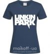 Жіноча футболка LINKIN PARK надпись Темно-синій фото