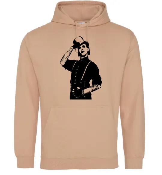 Чоловіча толстовка (худі) Мерілін Менсон Пісочний фото