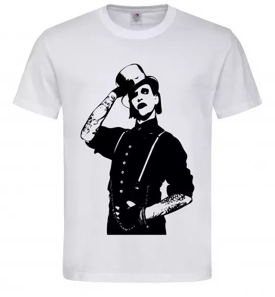 Чоловіча футболка Мерілін Менсон Білий фото