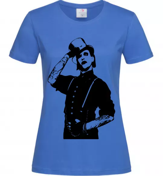 Женская футболка Мерілін Менсон Ярко-синий фото