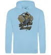 Мужская толстовка (худи) GOOD OLD BOXING Голубой фото
