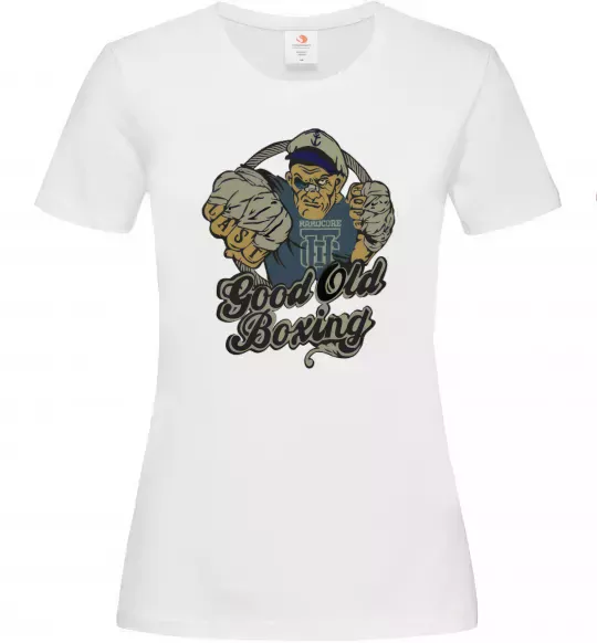 Жіноча футболка GOOD OLD BOXING Білий фото