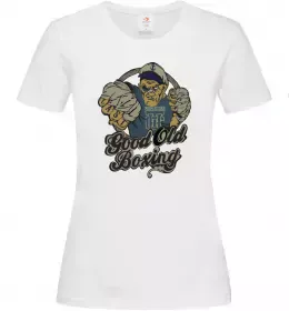 Жіноча футболка GOOD OLD BOXING Білий фото