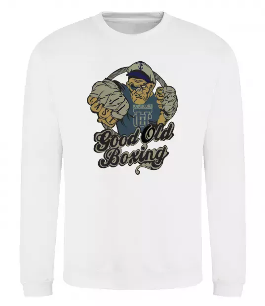 Свитшот GOOD OLD BOXING Белый фото