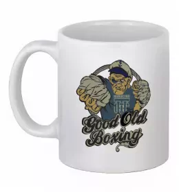 Чашка керамическая Coach перчатки Белый фото