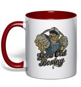 Чашка з кольоровою ручкою GOOD OLD BOXING