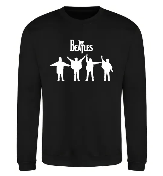 Світшот THE BEATLES team Чорний фото