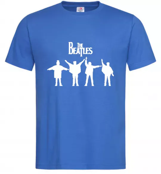 Мужская футболка THE BEATLES team Ярко-синий фото