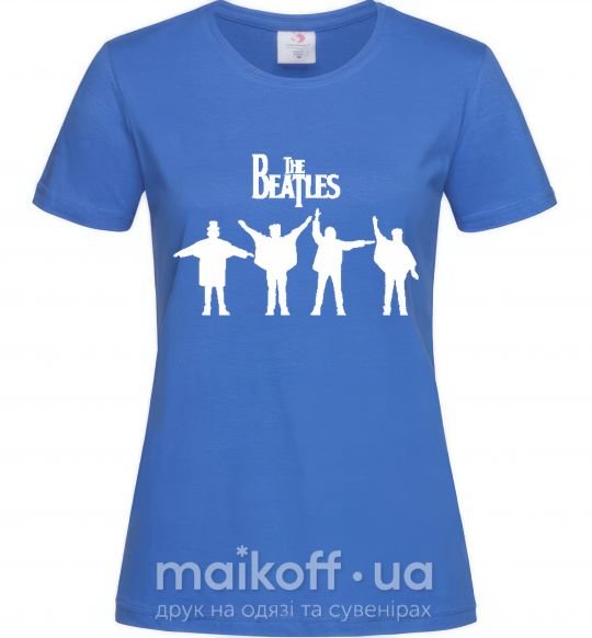 Жіноча футболка THE BEATLES team Яскраво-синій фото