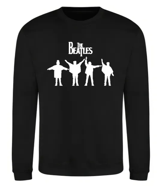 Світшот THE BEATLES team Чорний фото