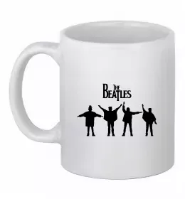 Чашка керамическая Гурт The Beatles Белый фото