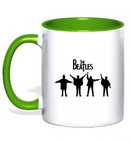 Чашка с цветной ручкой THE BEATLES team Чашка с цветной ручкой THE BEATLES team