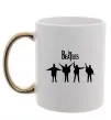 Чашка з кольоровою ручкою THE BEATLES team Золото фото