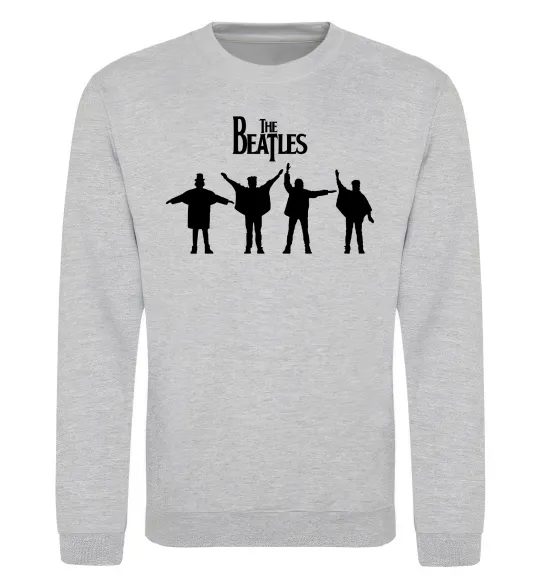 Світшот THE BEATLES team Сірий меланж фото