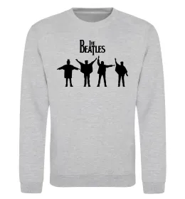 Свитшот THE BEATLES team Серый меланж фото