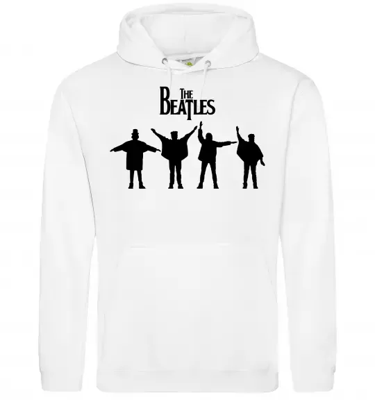 Чоловіча толстовка (худі) THE BEATLES team Білий фото