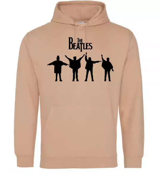 Чоловіча толстовка (худі) THE BEATLES team Пісочний фото