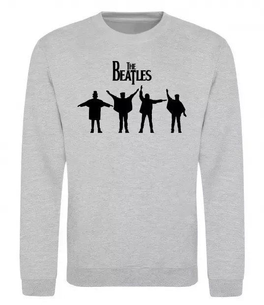 Світшот THE BEATLES team Сірий меланж фото