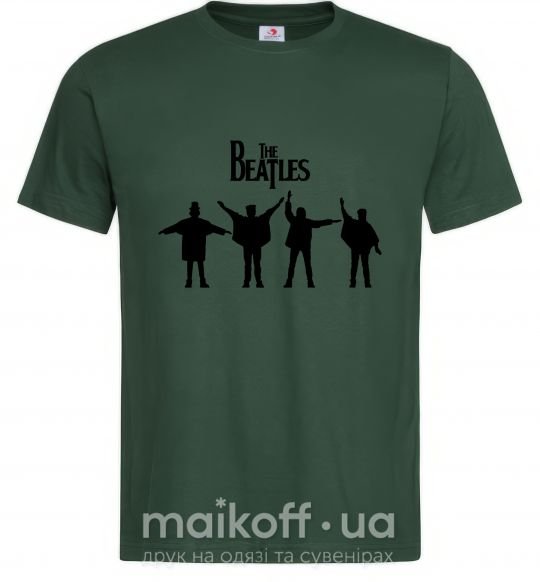 Мужская футболка THE BEATLES team Темно-зеленый фото