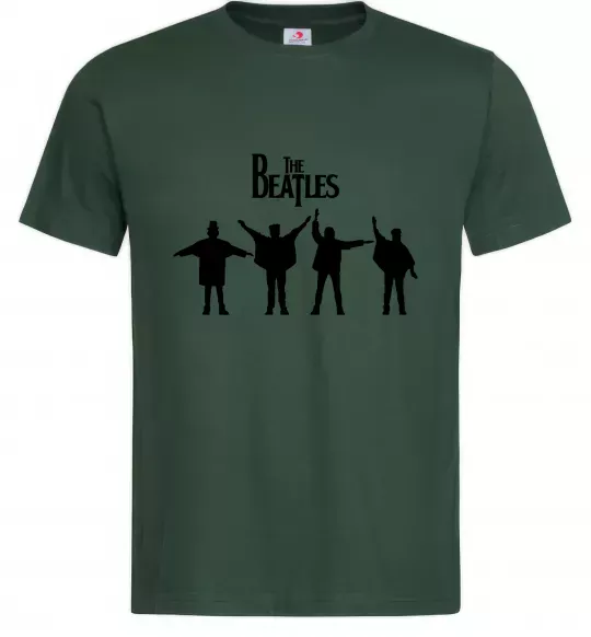 Мужская футболка THE BEATLES team Темно-зеленый фото