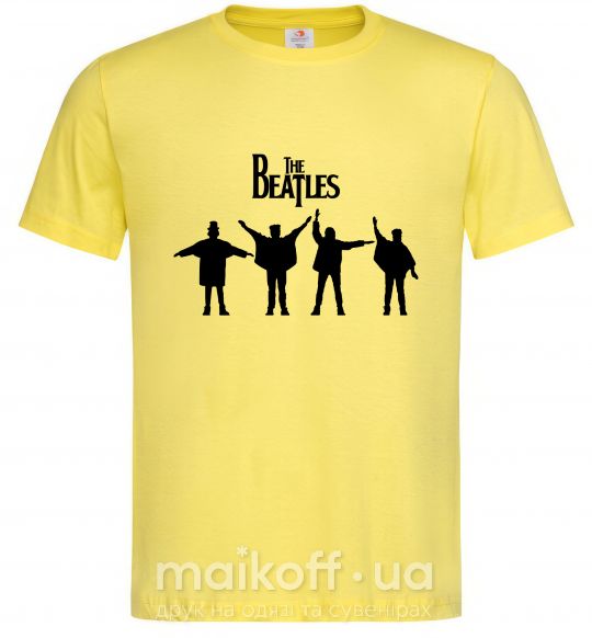 Мужская футболка THE BEATLES team Лимонный фото