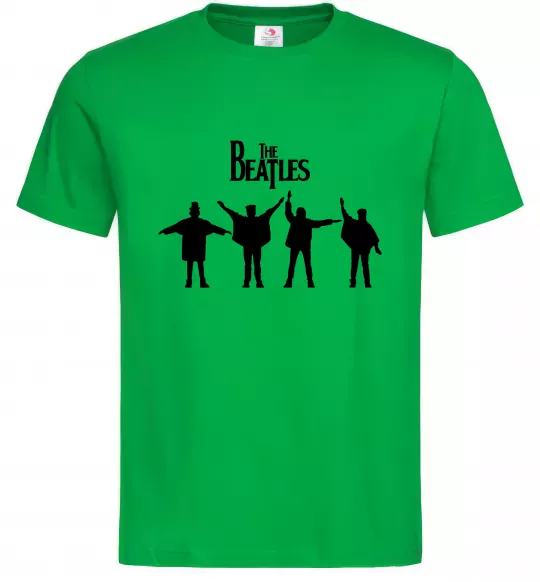 Мужская футболка THE BEATLES team Зеленый фото