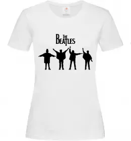 Женская футболка Гурт The Beatles Белый фото