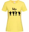 Женская футболка THE BEATLES team Лимонный фото