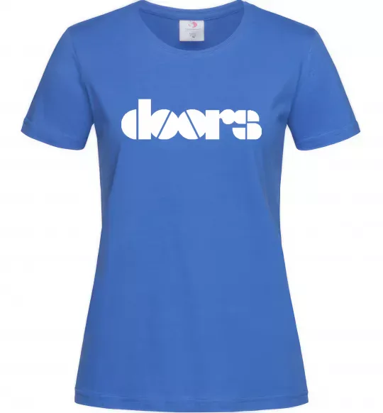 Жіноча футболка THE DOORS Яскраво-синій фото