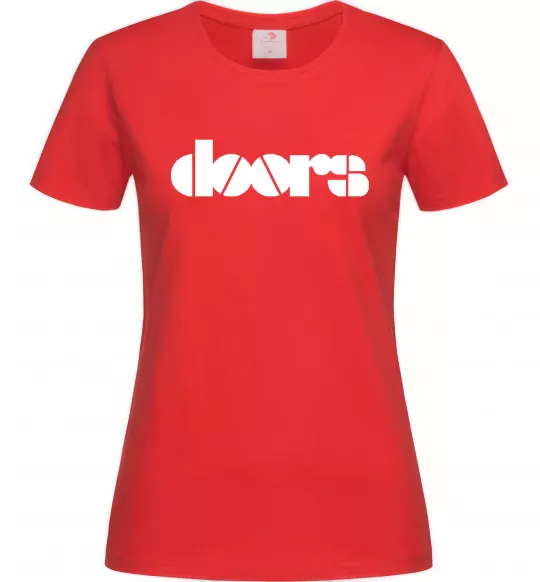 Жіноча футболка THE DOORS Червоний фото