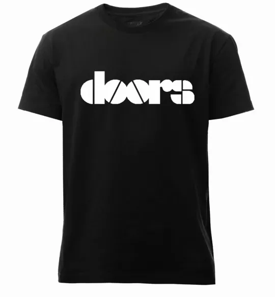 Чоловіча преміум футболка THE DOORS Чорний фото