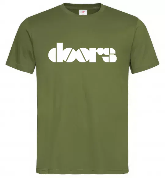 Мужская футболка THE DOORS Оливковый фото