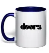 Чашка с цветной ручкой THE DOORS Глубокий темно-синий фото