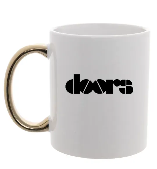 Чашка с цветной ручкой THE DOORS Золото фото