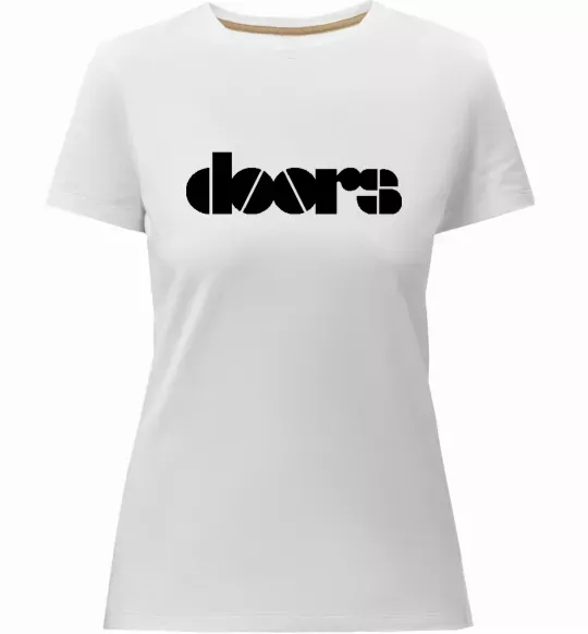 Женская премиум футболка THE DOORS Белый фото