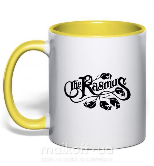 Чашка з кольоровою ручкою THE RASMUS Сонячно жовтий фото