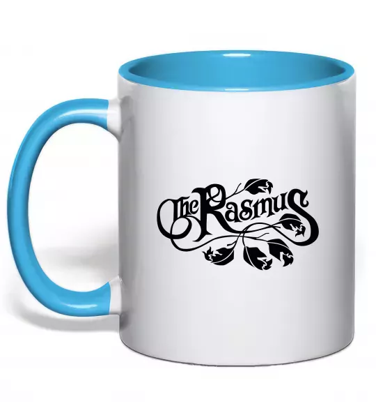 Чашка с цветной ручкой THE RASMUS Голубой фото