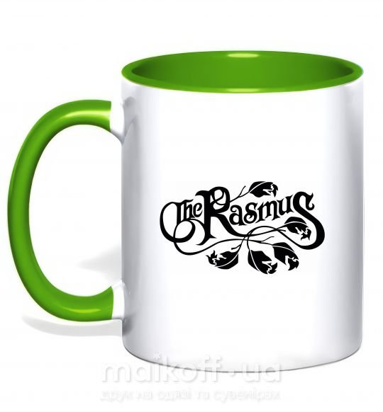 Чашка з кольоровою ручкою THE RASMUS Зелений фото