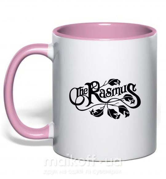 Чашка з кольоровою ручкою THE RASMUS Ніжно рожевий фото