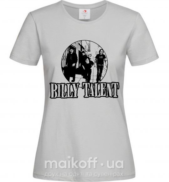 Женская футболка BILLY TALENT Серый фото