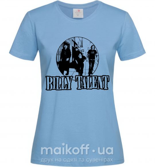 Жіноча футболка BILLY TALENT Блакитний фото