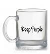 Чашка стеклянная DEEP PURPLE Прозрачный фото