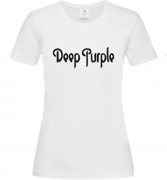 Женская футболка DEEP PURPLE Белый фото