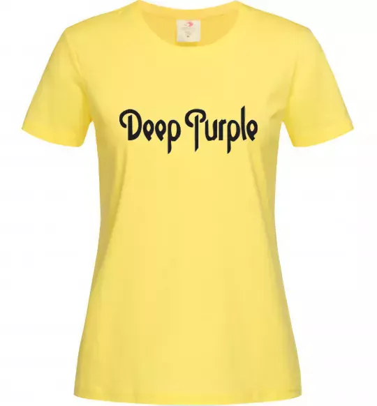 Женская футболка DEEP PURPLE Лимонный фото