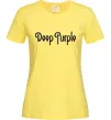 Женская футболка DEEP PURPLE Лимонный Женская футболка DEEP PURPLE Лимонный фото